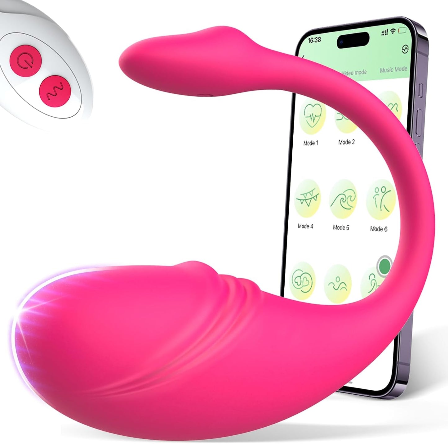 Vibrator mit Fernbedienung für Paare, Pink