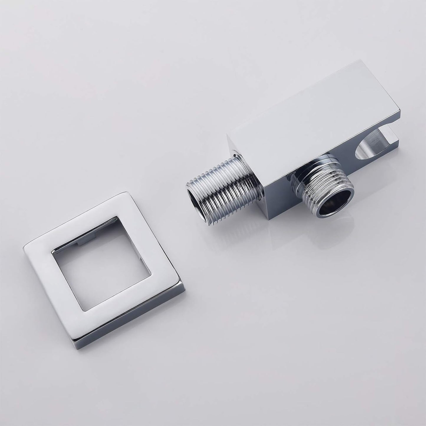 Wandanschlussbogen mit Brausehalter für Dusche, Chrom