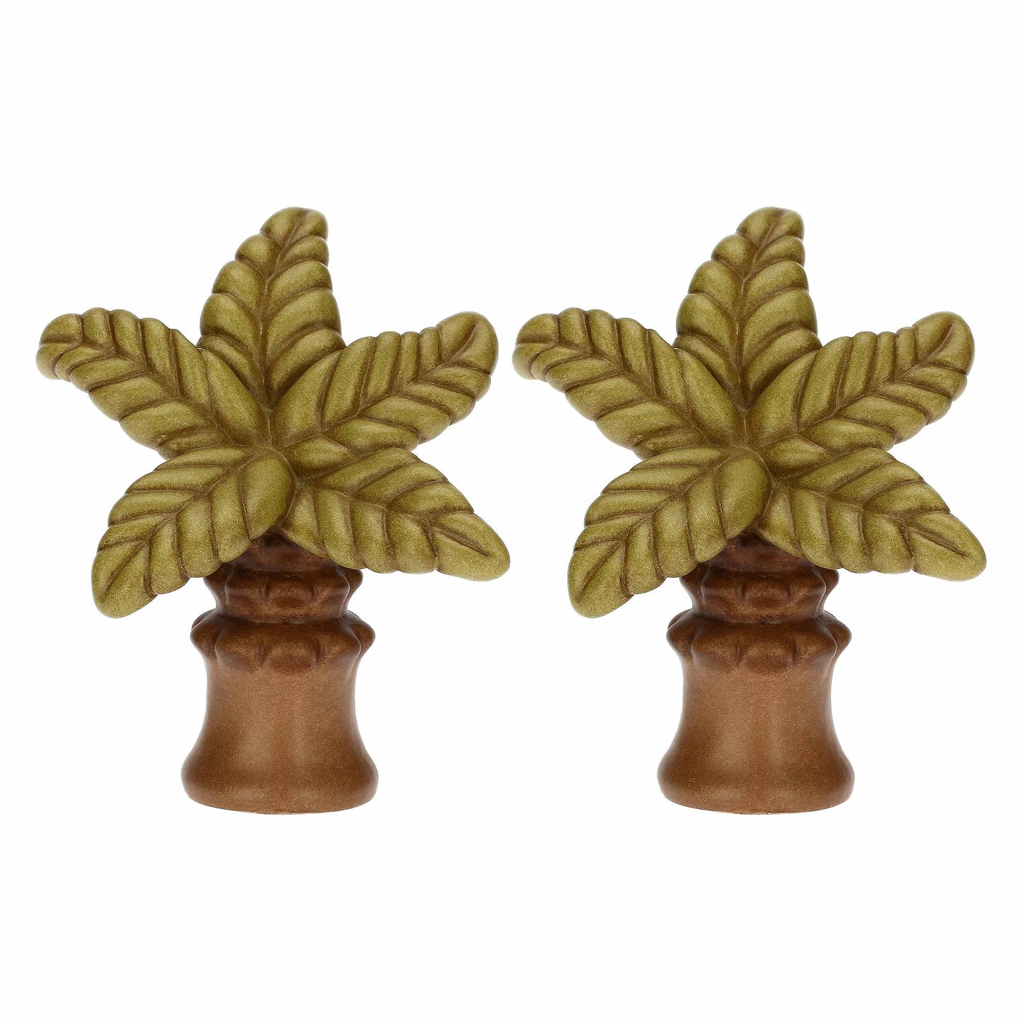 Krippenfiguren-Set mit 2 Palmen