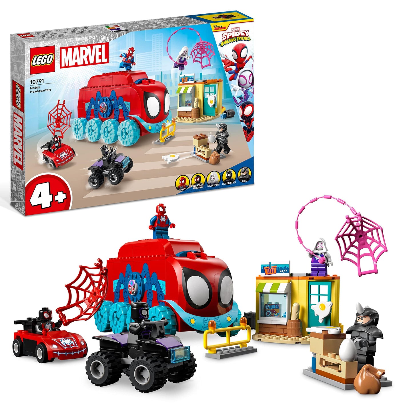 10791 Marvel Spidey und seine Super-Freunde Spideys Team-Truck, Konstruktionsspielzeug, Single