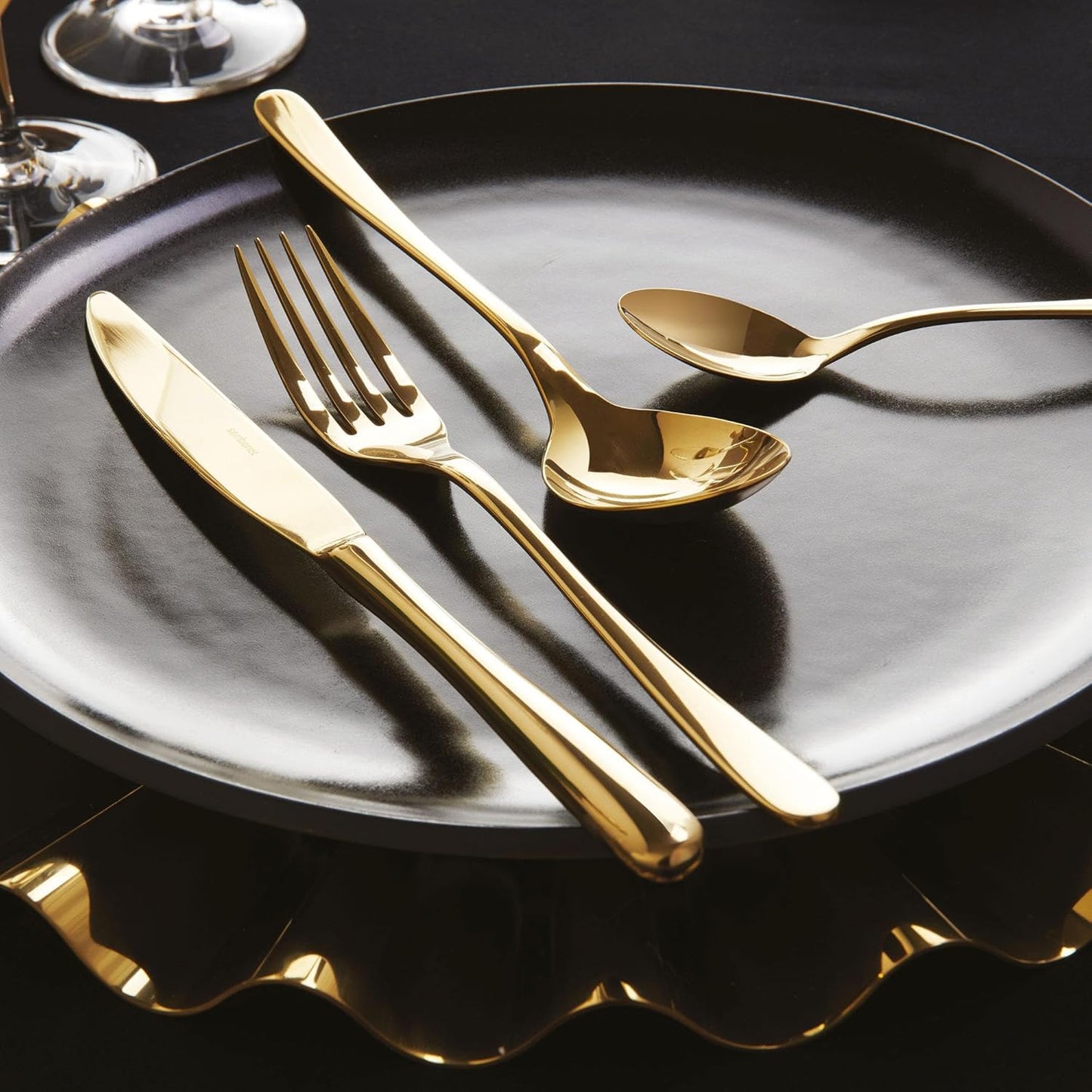 24-teiliges Besteck-Set Taste in Gold