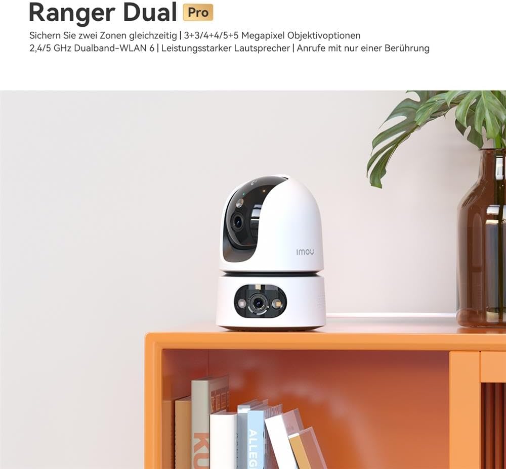 Ranger Dual Pro 360° PTZ Innenkamera mit Auto-Tracking