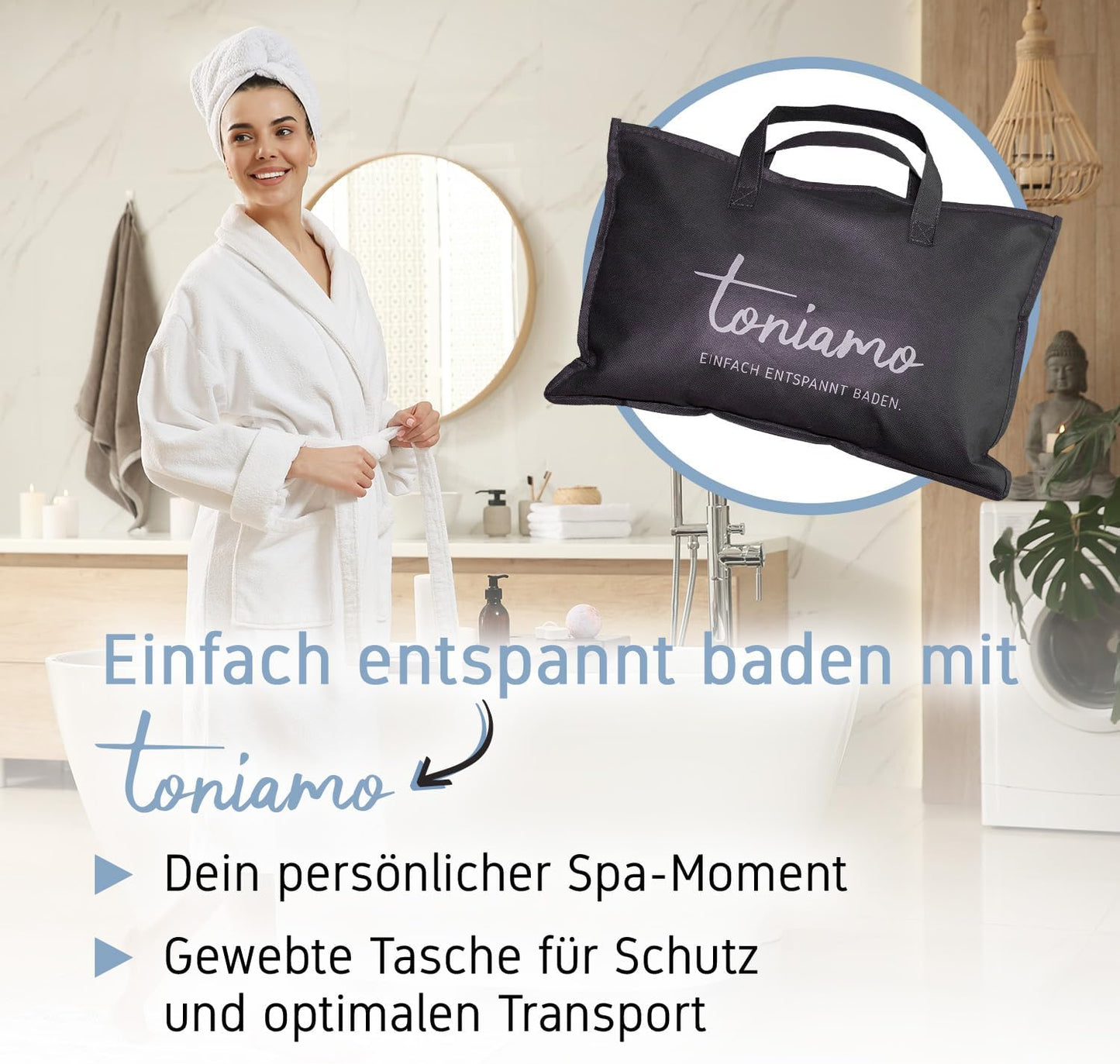 Ergonomisches Badewannenkissen, White