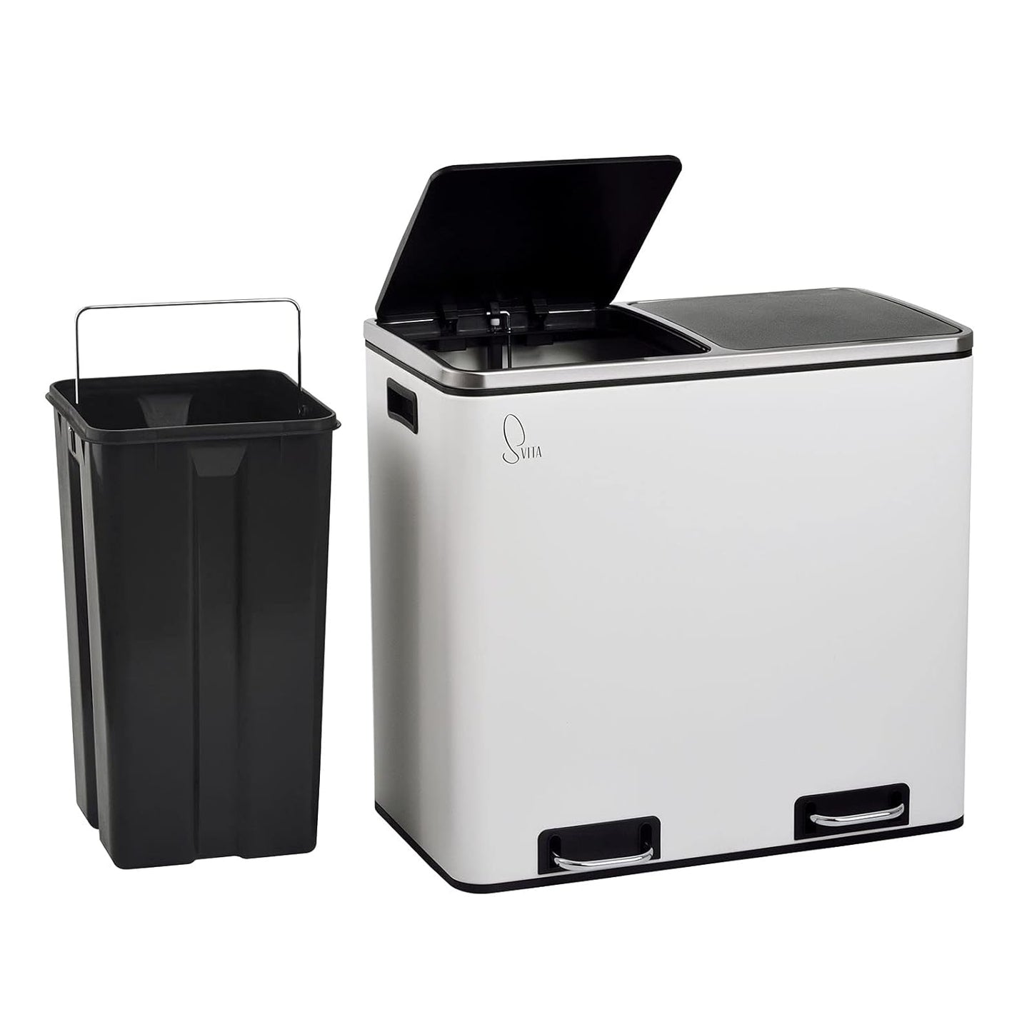TM2X15 Treteimer, Weiss