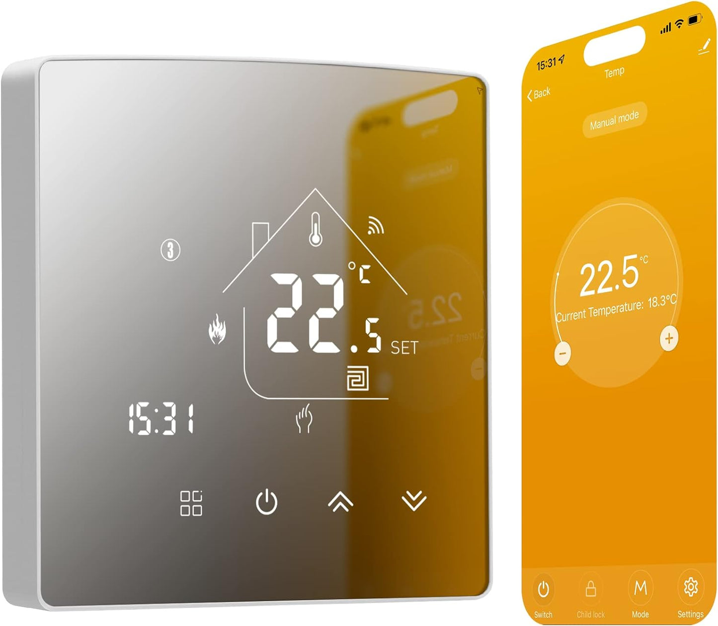 TGR85WIFI-EP, Elektroheizung Thermostat 1 Stk_WIFI
