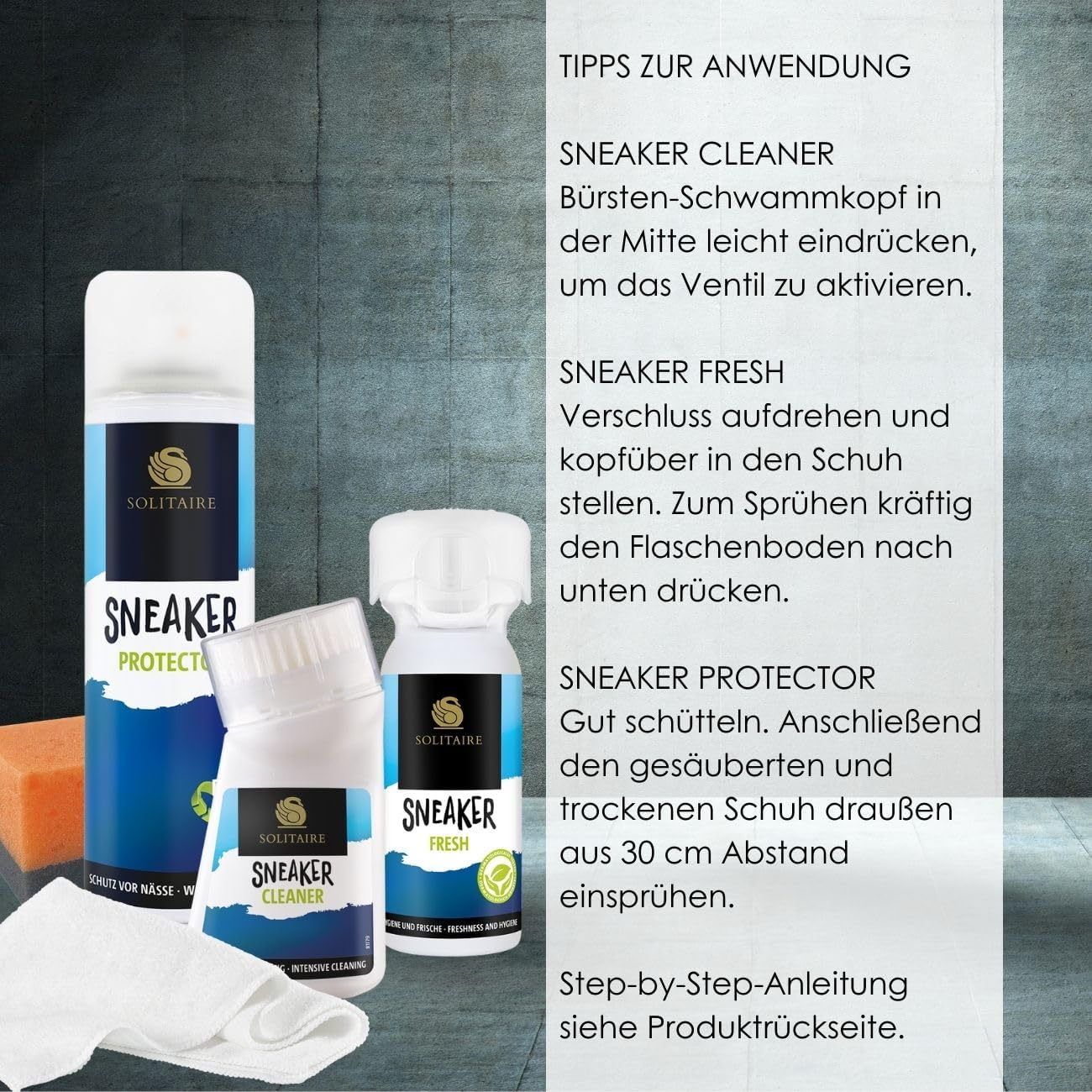 Sneaker Reinigungsset mit Imprägnierspray
