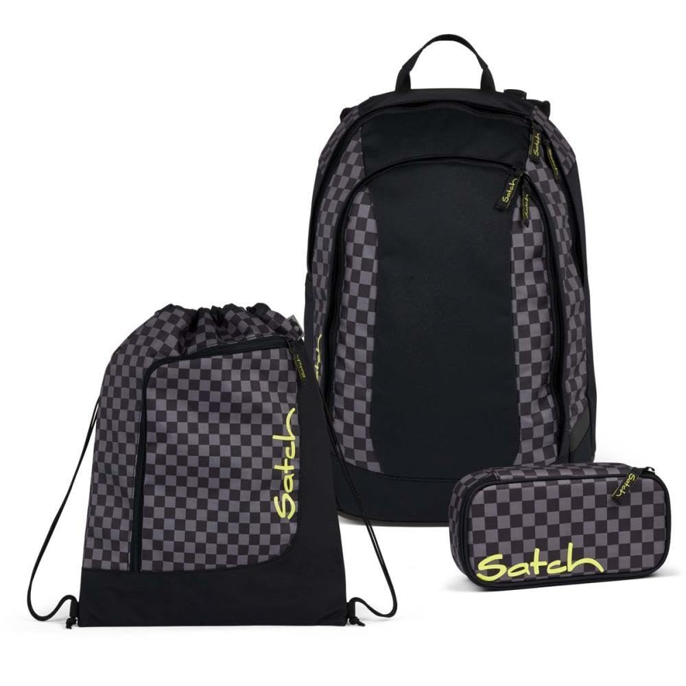 Schulrucksack-Set 3-teilig mit Sportbeutel, Dark Skate