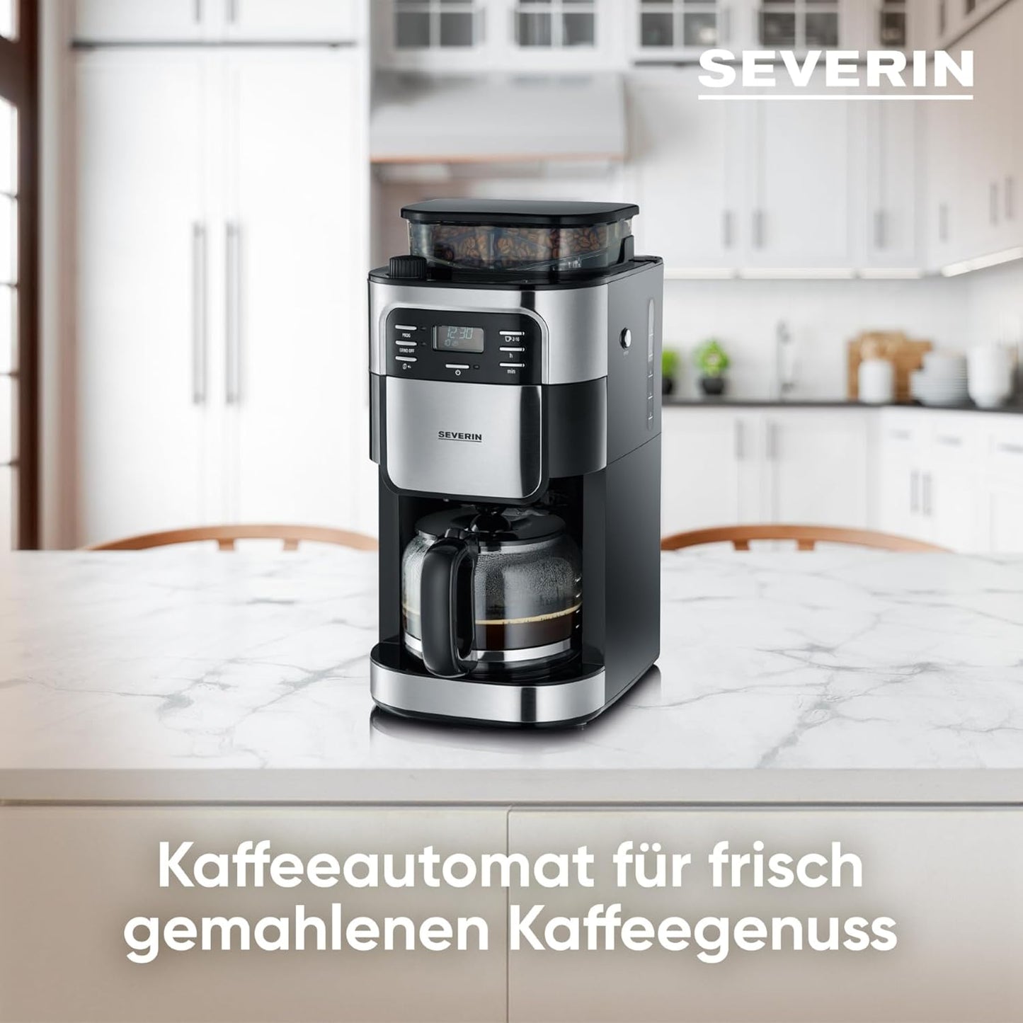 KA 4810 Filterkaffeemaschine mit Mahlwerk und Timer-Funktion, LCD Display