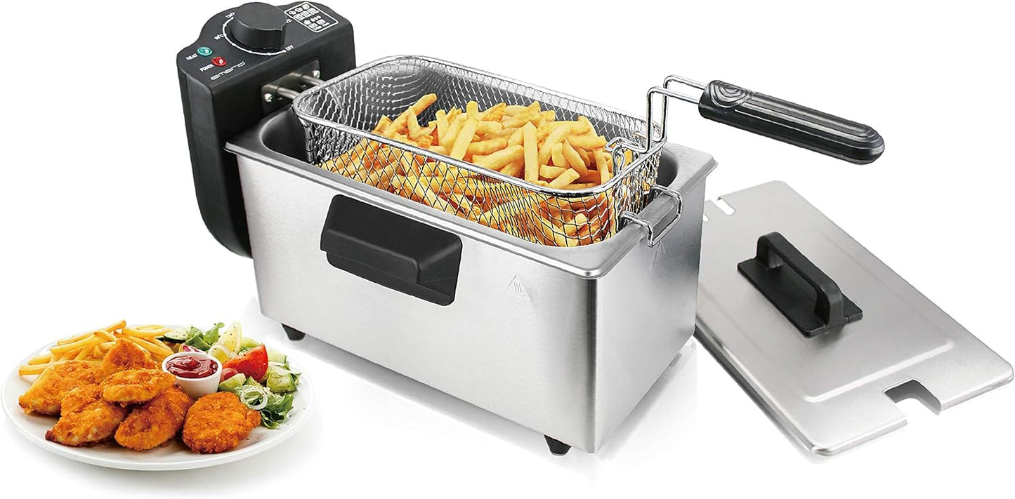 Öl-Fritteuse mit Kaltzonen-Technologie, Edelstahl