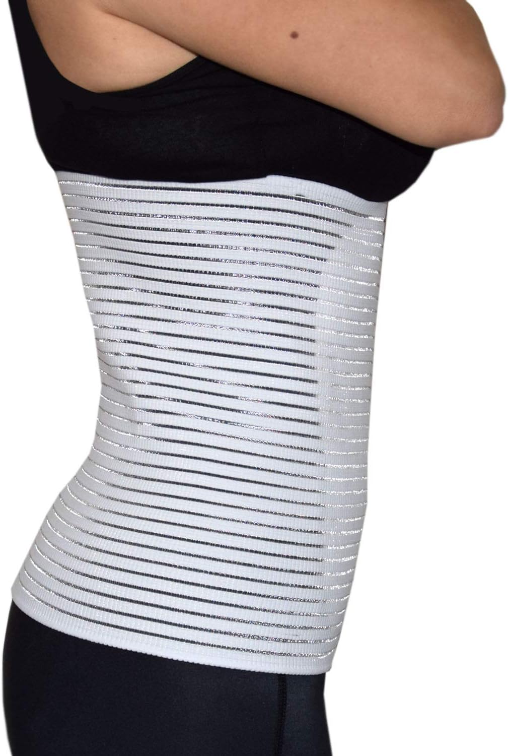 Postpartum Rückbildungsgürtel mit Rückenunterstützung, Weiß S - 85/95 cm Bauchumfang