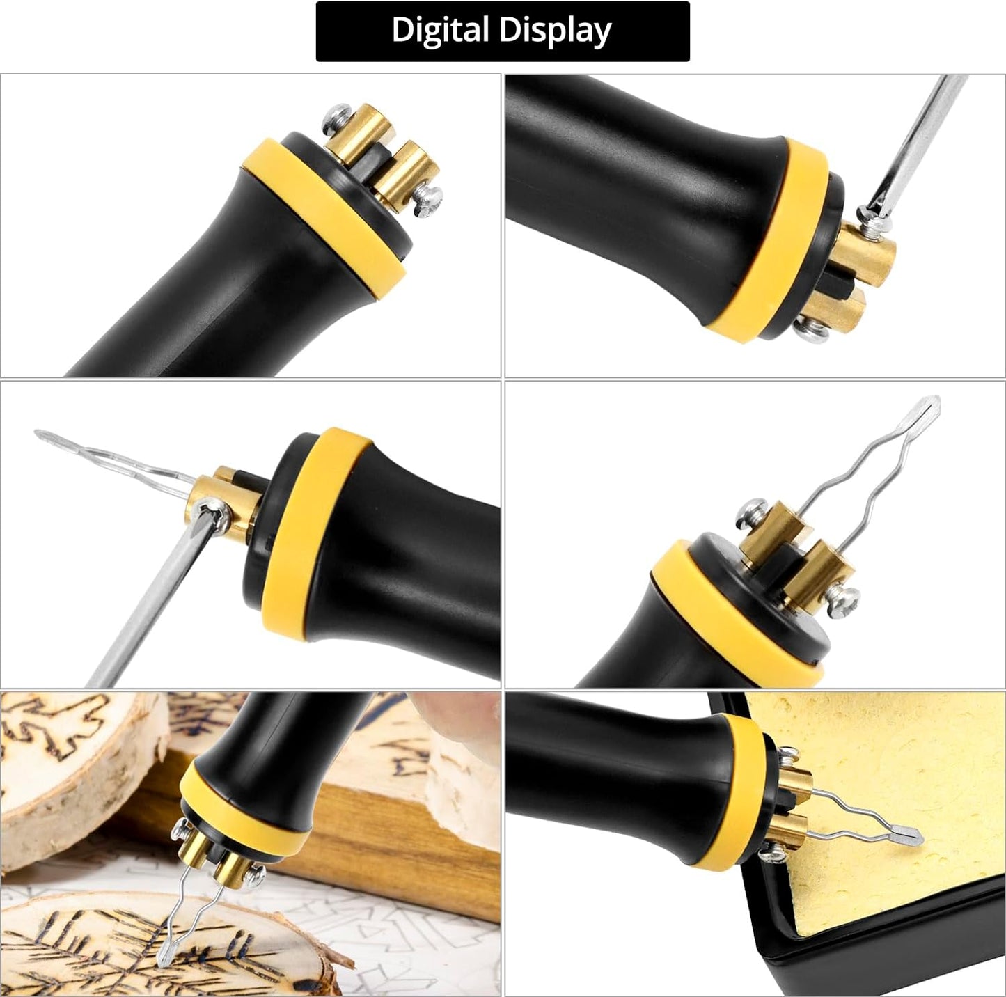 Pyrographie Maschine Set mit Digitalanzeige