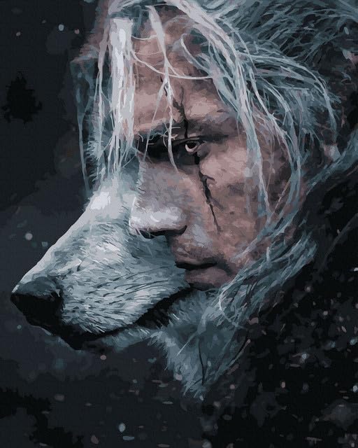 Malen nach Zahlen Set 40 x 50 cm, Geralt-Saga