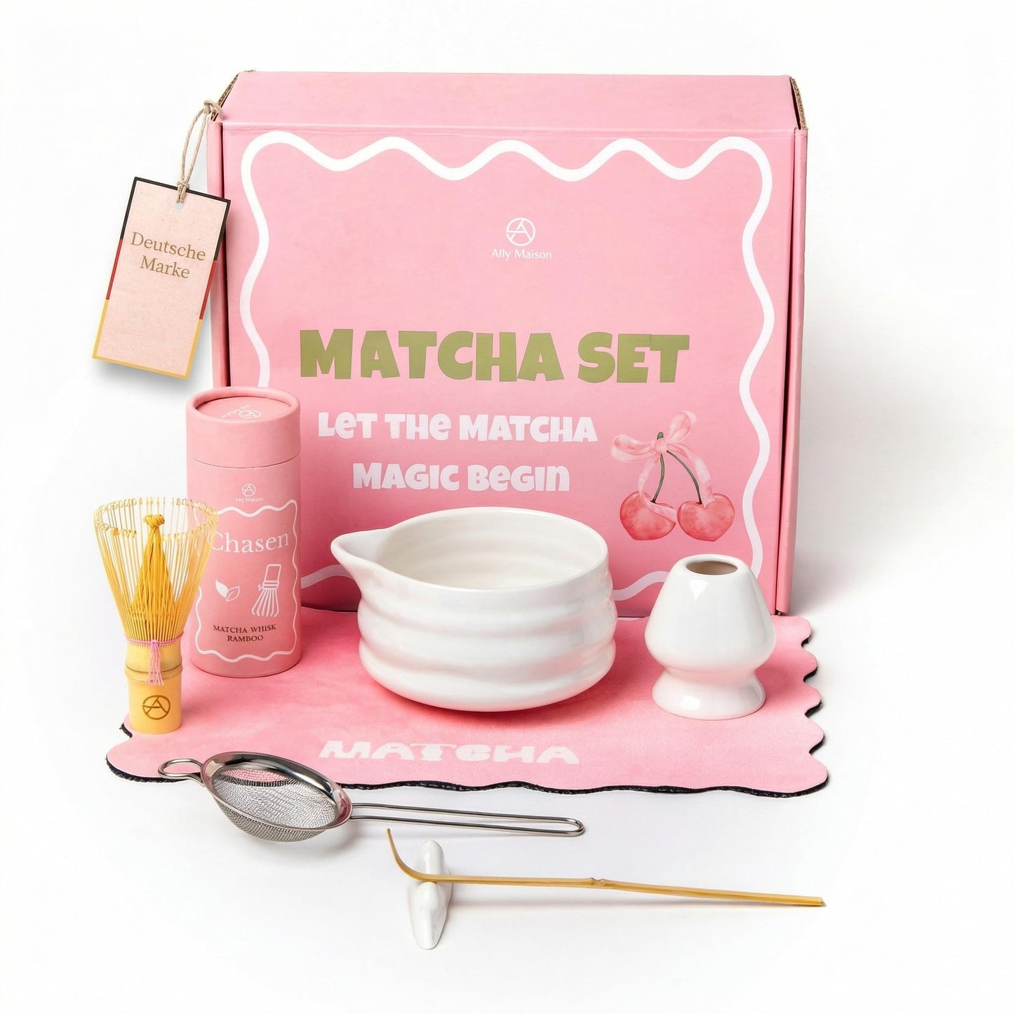 7-teiliges Matcha-Set, Weiss 7