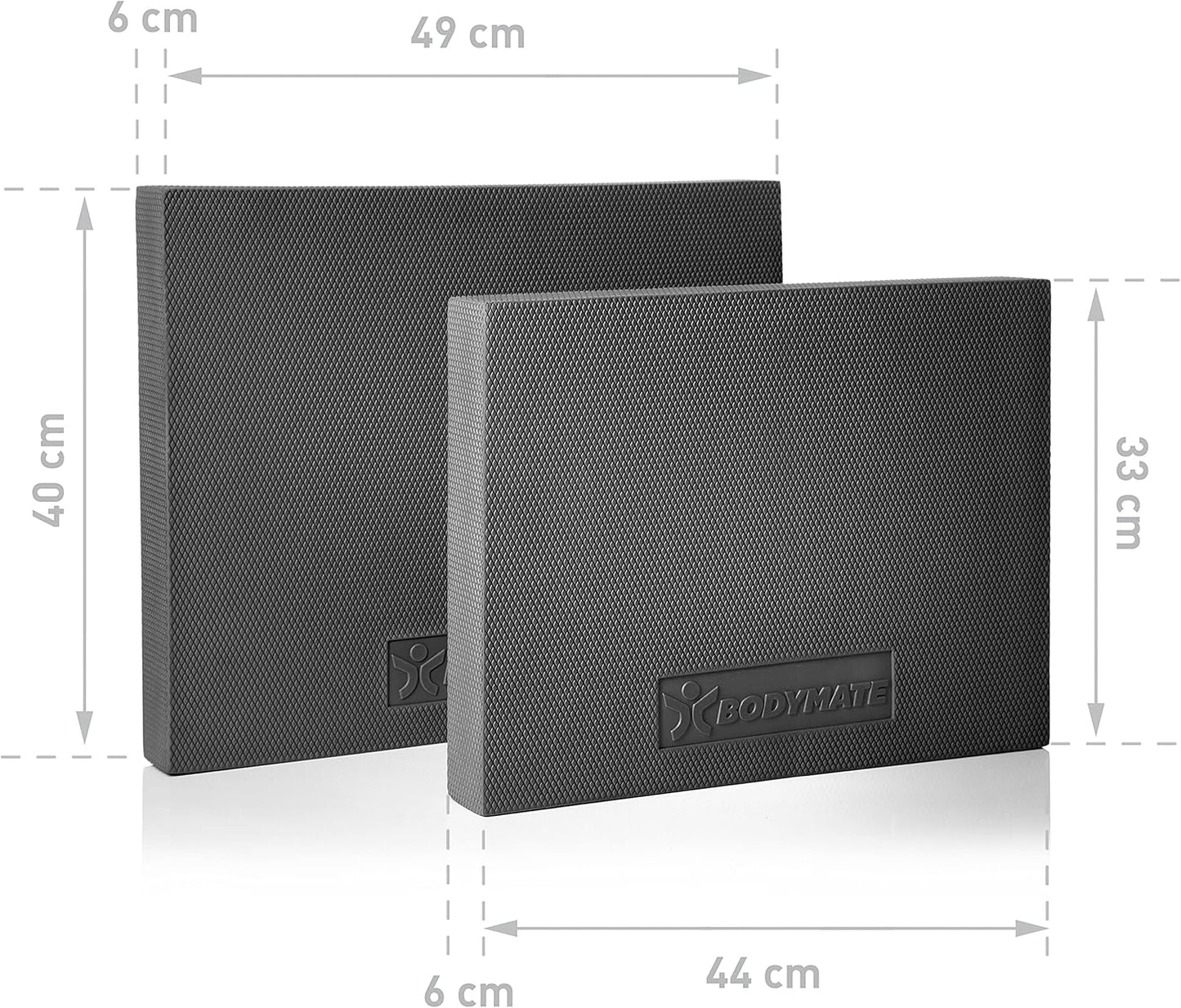 Balance Pad zur Verbesserung von Gleichgewicht und Stabilität, SCHWARZ/WEICH 49x40x6cm