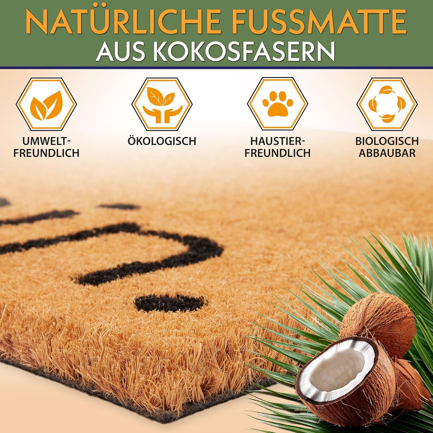 Fussmatte, 45 x 75 cm, Moin