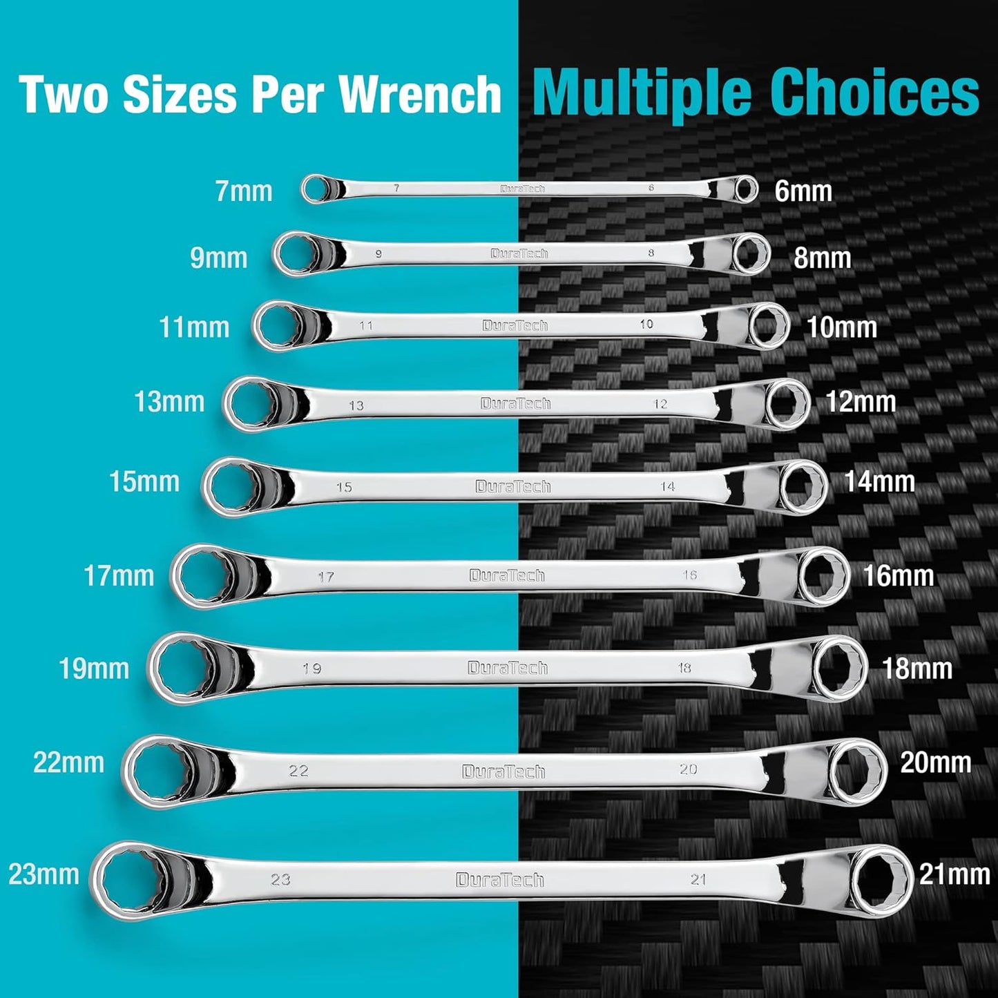Doppel-Ringschlüssel-Satz, 6-23 mm,9-teilig