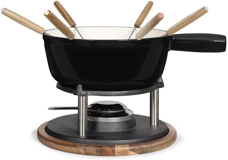 Käsefondue-Set MEN426N, Schwarz