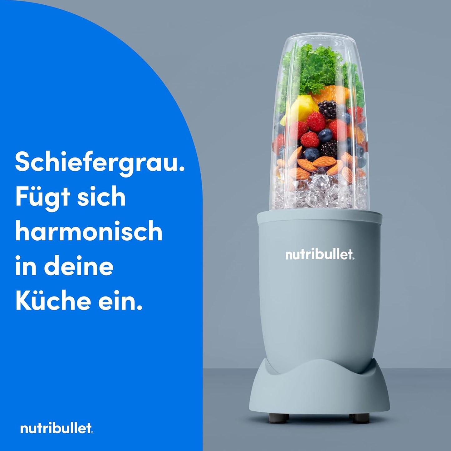 Pro 900 Smoothie Maker, Basis-Paket Mineral Blaugrau