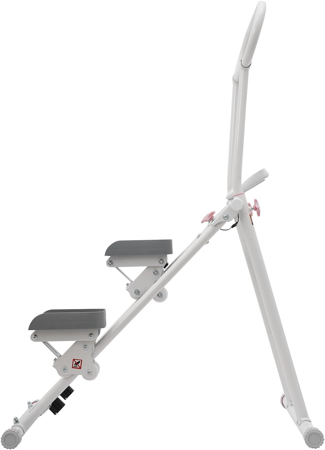 Vertikale Klettermaschine mit LCD-Display, Weiss