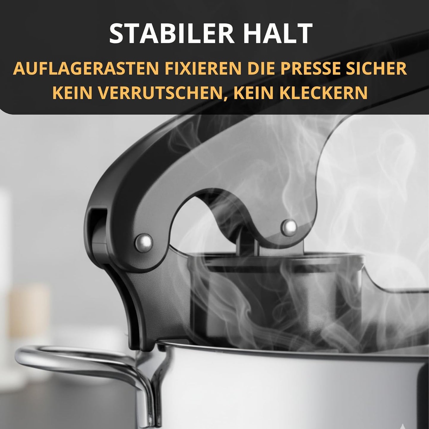 Spätzle- und Kartoffelpresse mit 3 Einsätzen, Spätzle & Kartoffelpüree