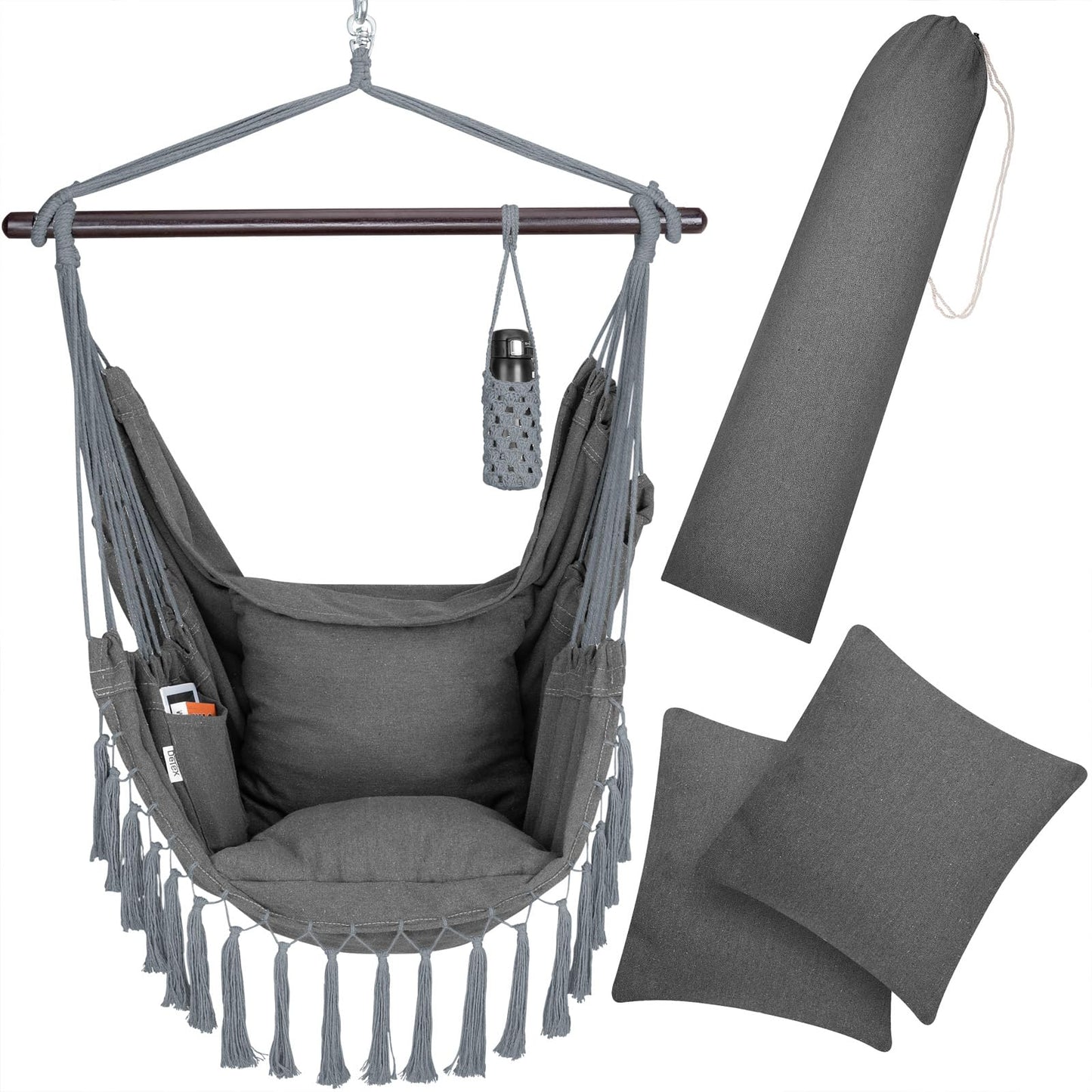 Hängesessel bis 150 kg, Anthrazit