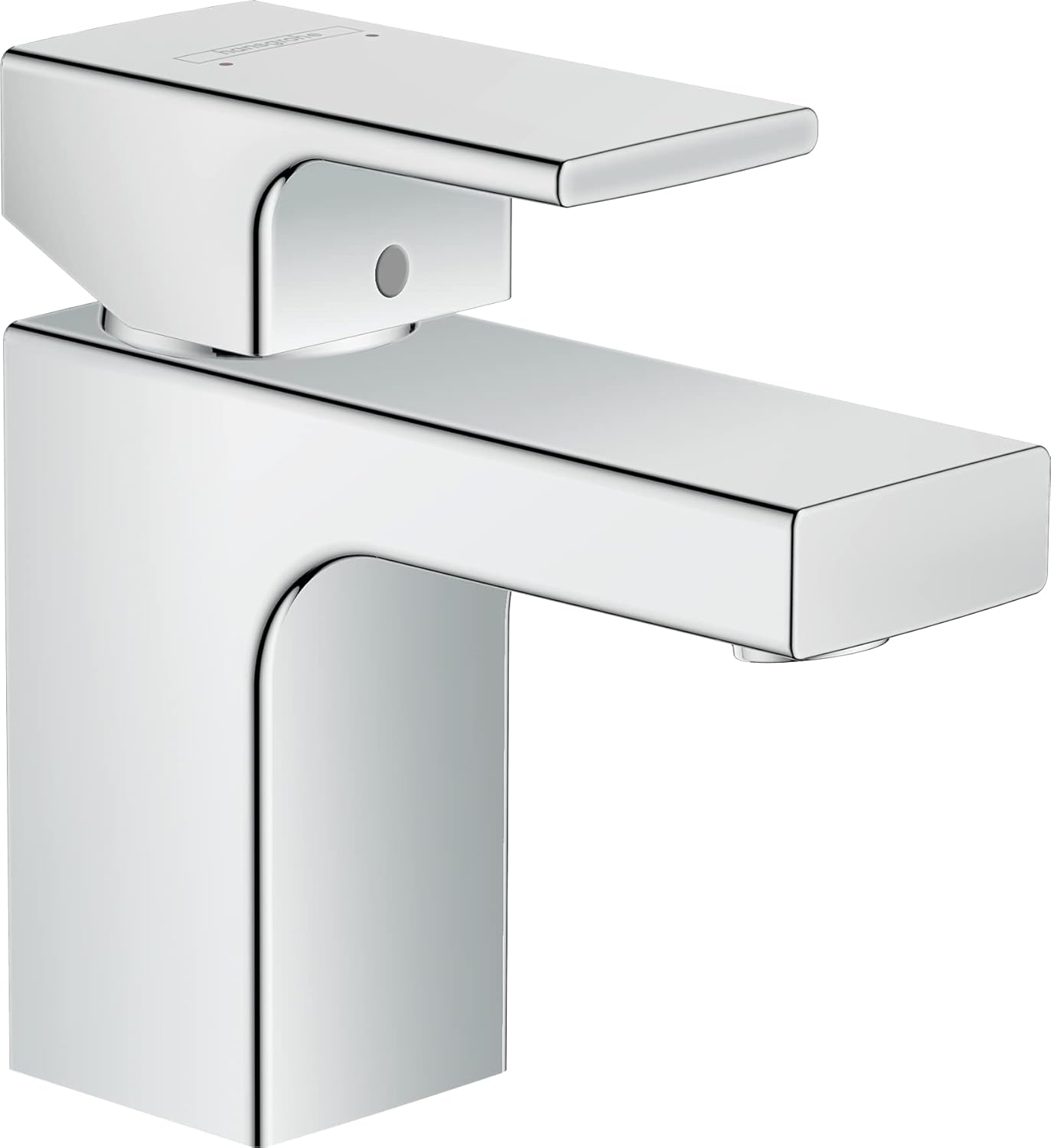 Waschtischarmatur Vernis Shape, Chrom Auslaufhöhe 70mm mit Zugstangen-Ablauf / Metall