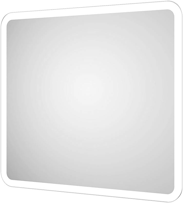 Badezimmerspiegel mit LED-Beleuchtung, 40L x 45B cm