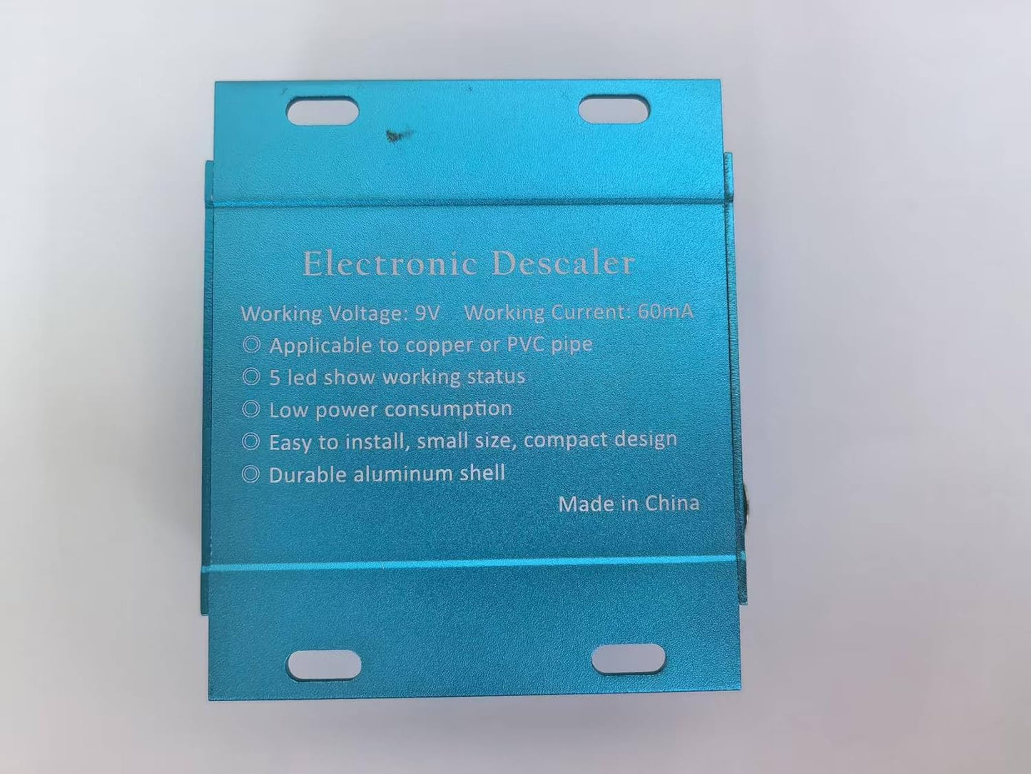 Elektronischer Wasserentkalker, salzfrei, Kalkschutzsystem, blau