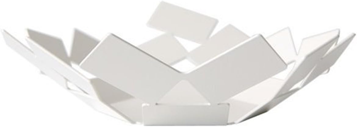 La Stanza dello Scirocco, 15 x 25 x 16 cm Edelstahl 18/10, Weiss Lackiert