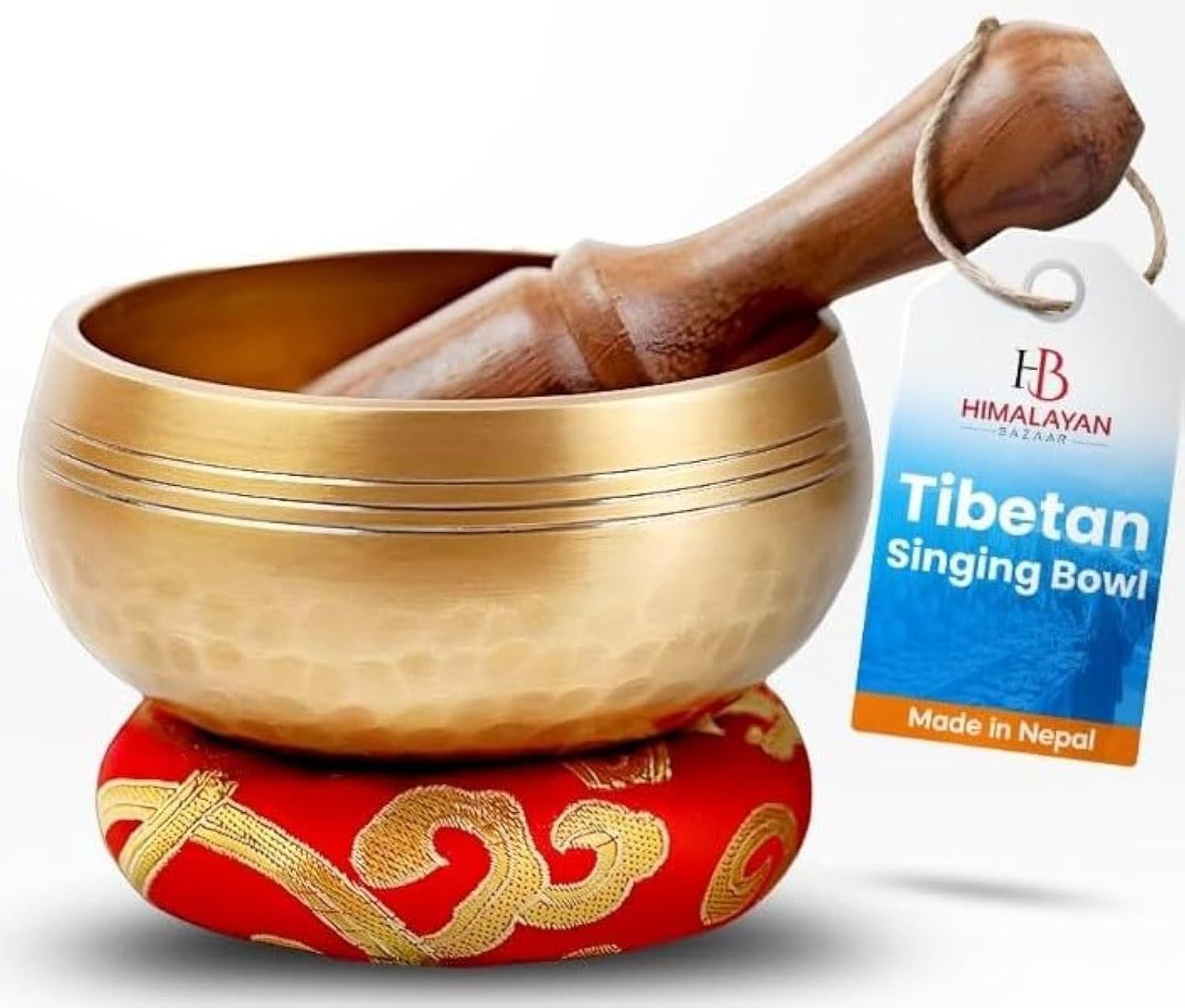 Tibetische Klangschalen Set, Gold – 3 Zoll