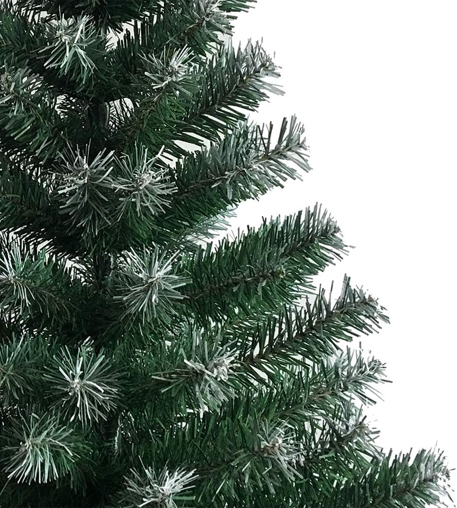 Künstlicher Weihnachtsbaum 180cm mit 1050 Spitzen, Grün&weiss 180cm 1050 Spitzen