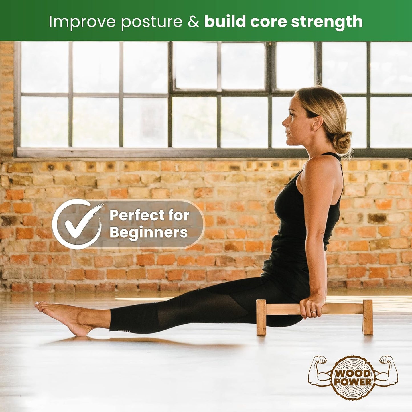 PowerBars Holz-Parallettes für Calisthenics
