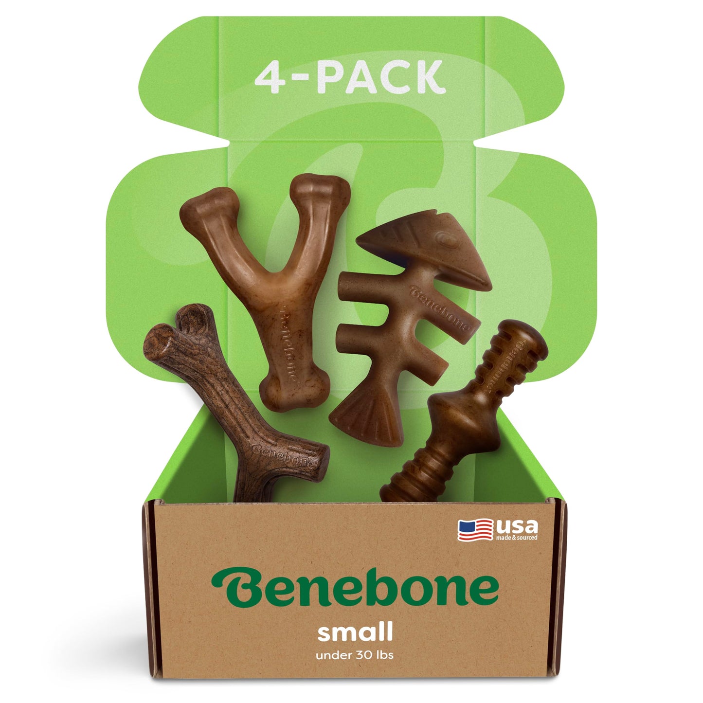 Kauspielzeug-Geschenkbox für kleine Hunde, 4 Pack Small