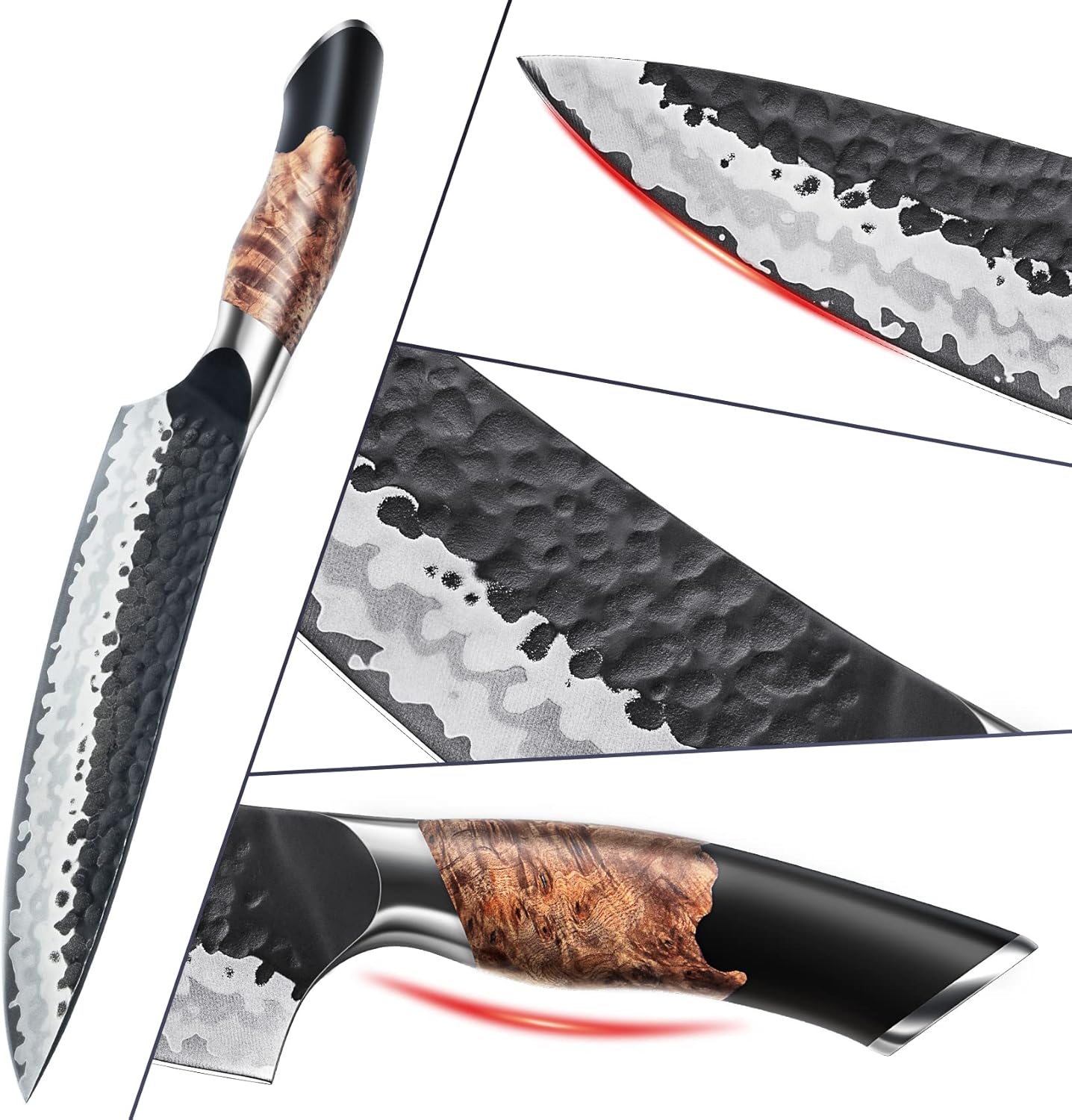 SZES-2022-001 Japanisches Kochmesser, Kochmesser 20 cm