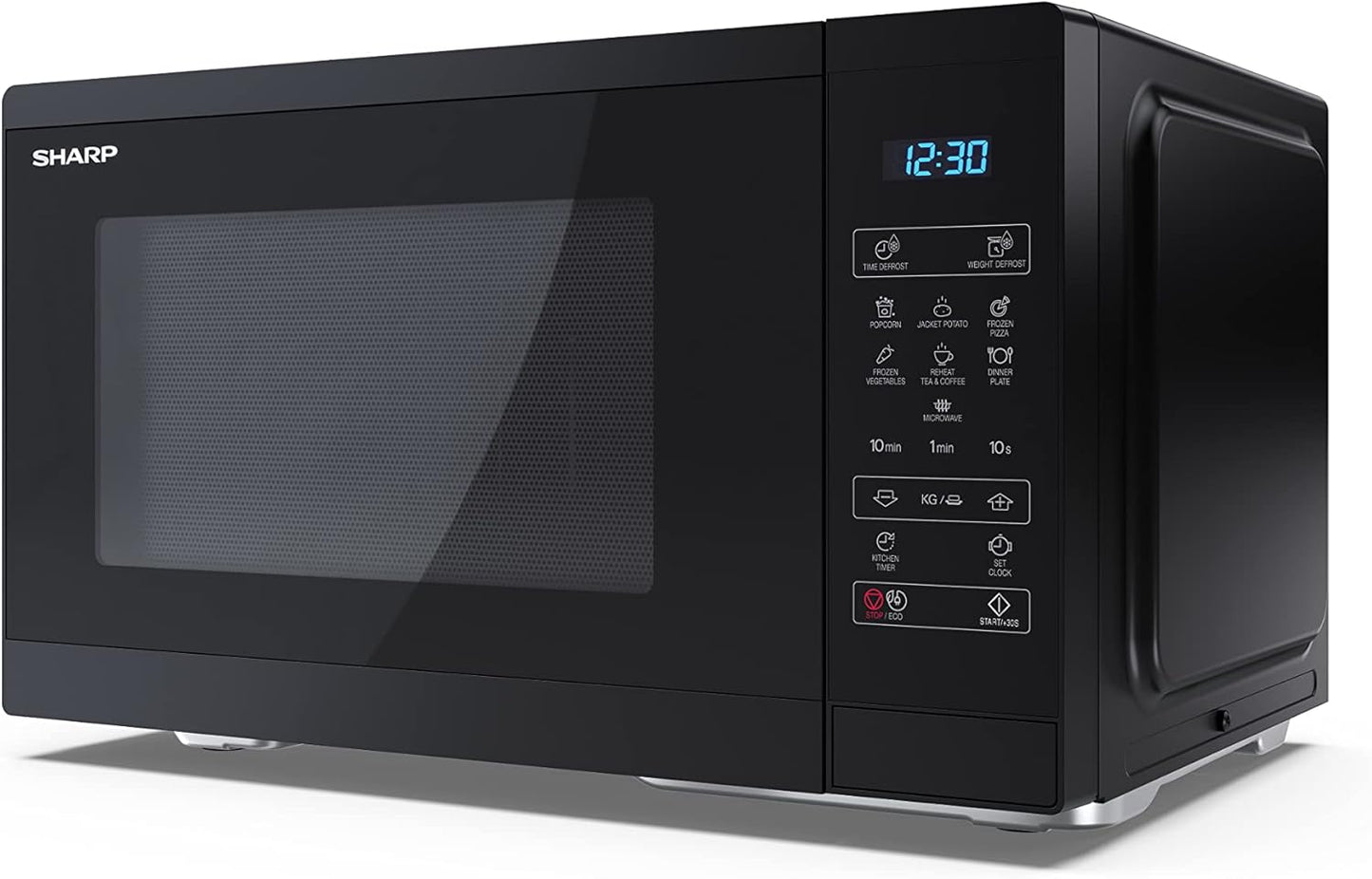Mikrowelle YC-MS252AE-B (25L, 900W), Schwarz 25 L Solo-Mikrowelle Digital
