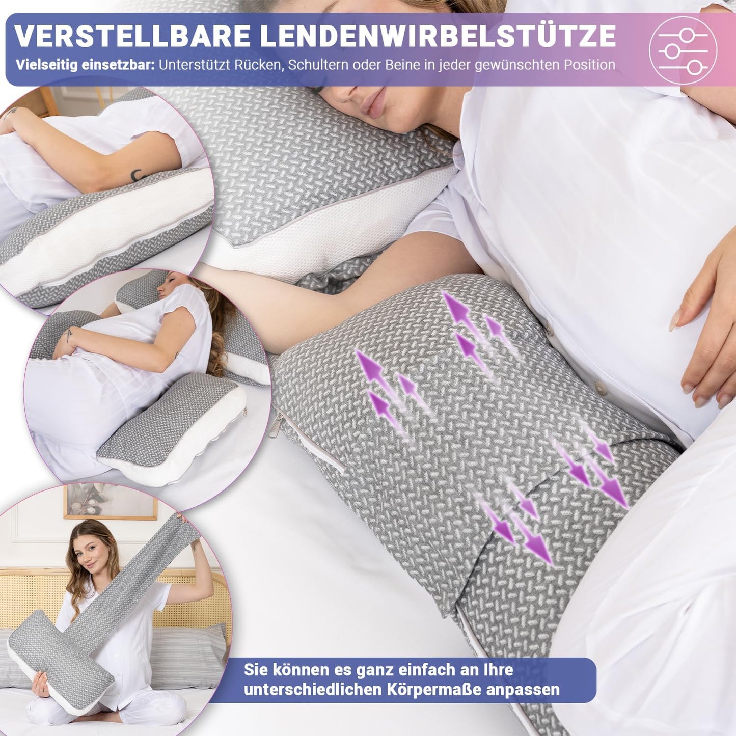 Schwangerschafts und Stillkissen