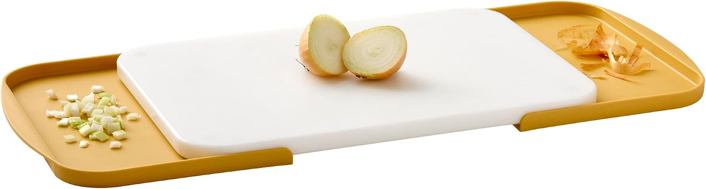 Separa Schneidebrett mit Auffangschalen, Curry 39.5L x 26.8B cm