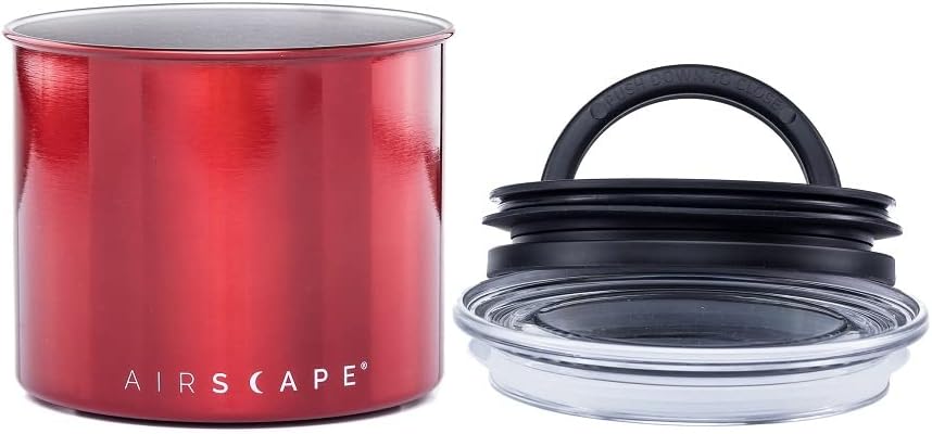 Airscape Kaffeebehälter mit luftdichtem Deckel, Apfel Rot Small