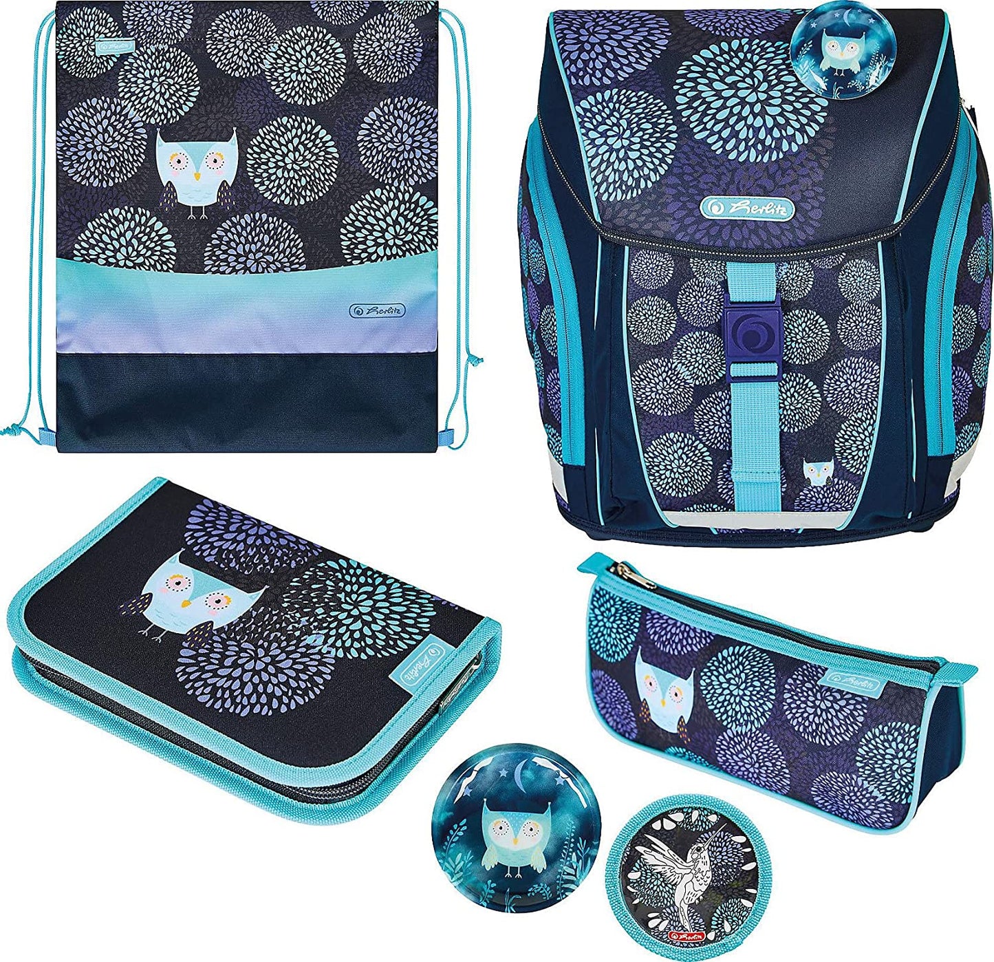 FiloLight Plus Flower Owl, Schulranzen