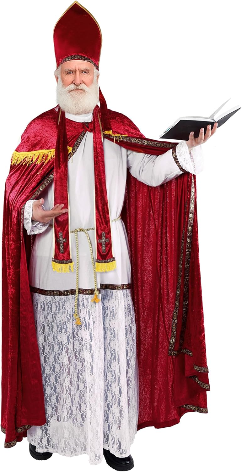 Nikolaus Kostüm Set für Erwachsene, XL