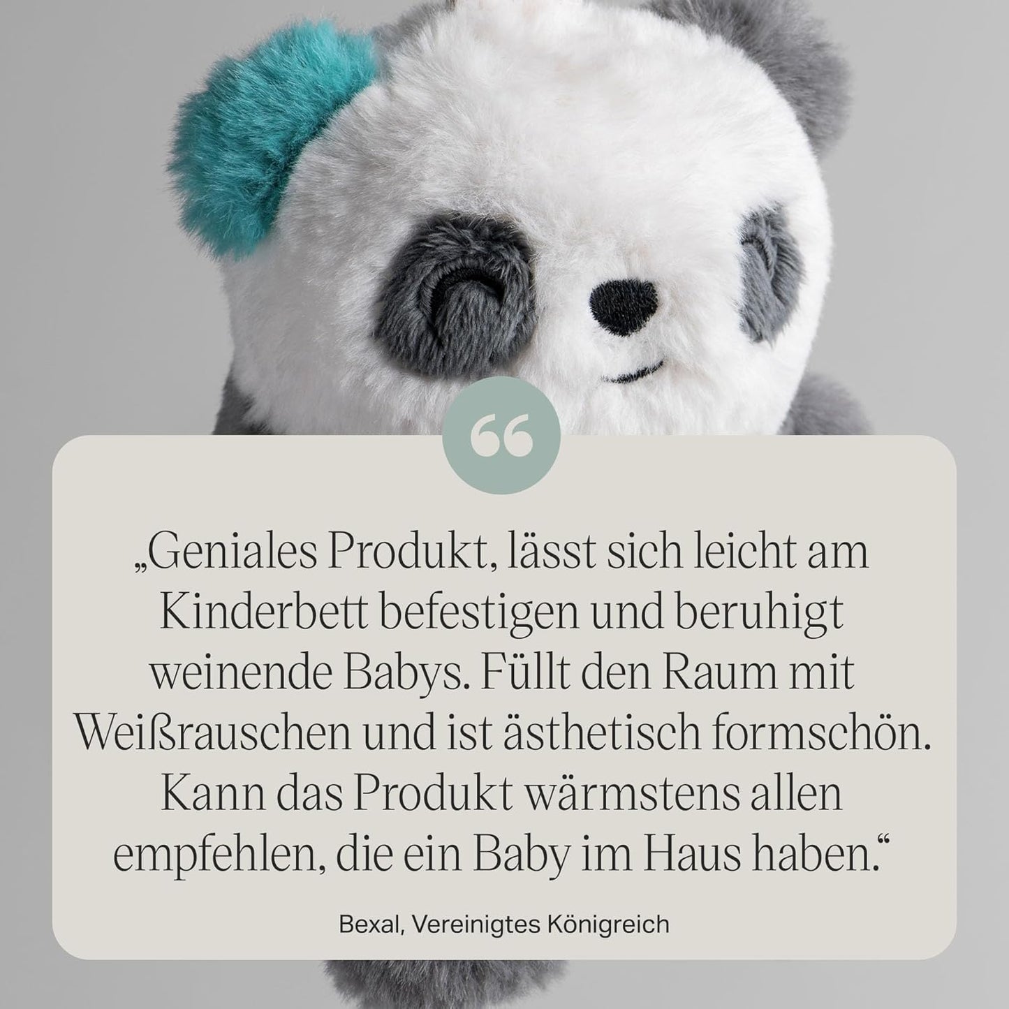 Mini Panda Einschlafhilfe mit weissem Rauschen, Klein Pip der Panda