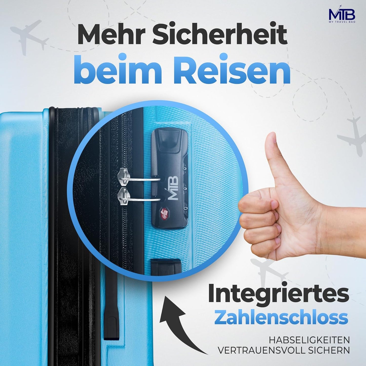 Hartschalen-Koffer, Mittlerer Koffer (65cm) Anthrazit
