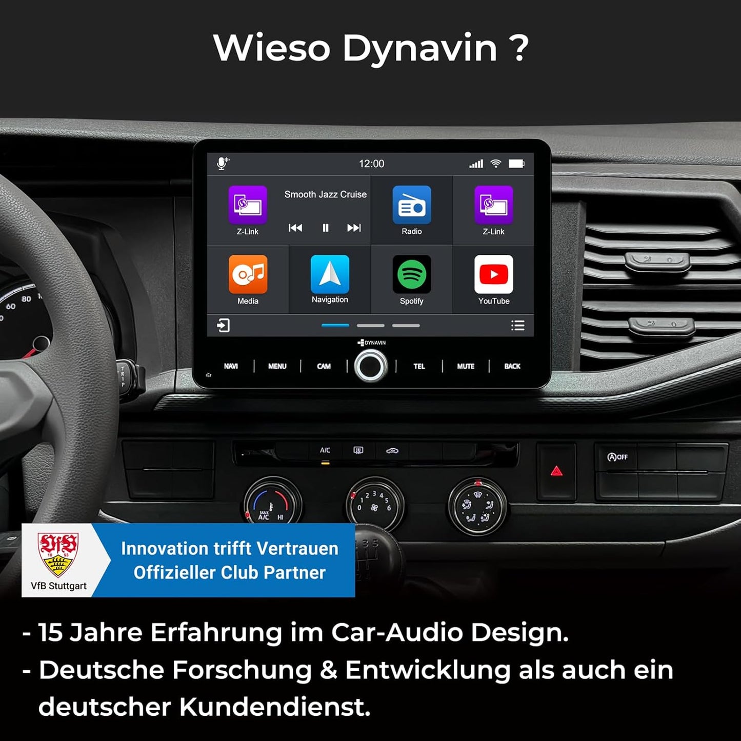 Android Autoradio Navi mit 10,1" Display und DAB+