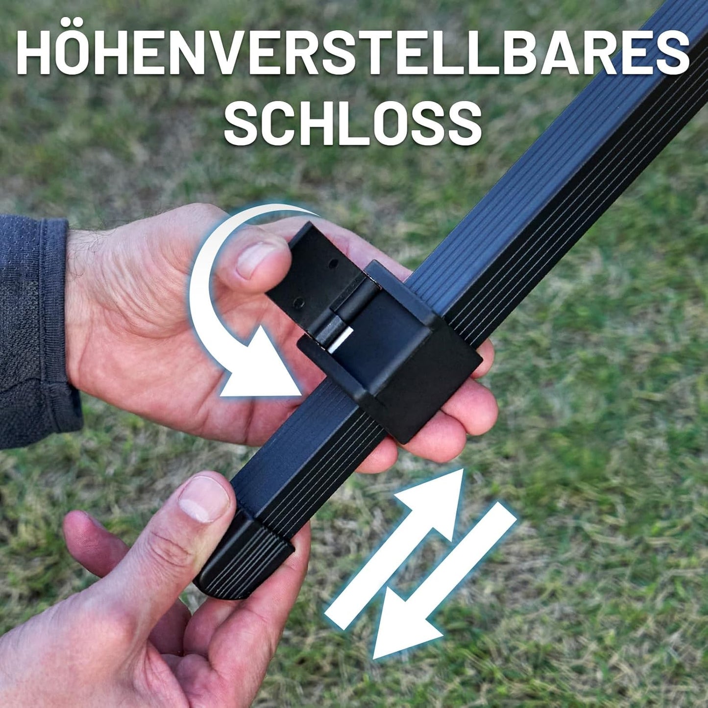 Klappbarer Campingtisch, Schwarz