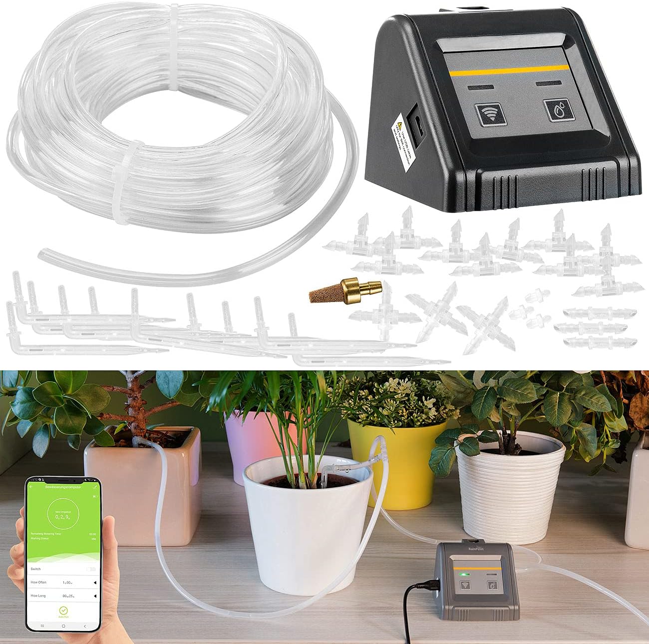 Automatische WLAN-Bewässerungsanlage BWC-20 für Topfpflanzen