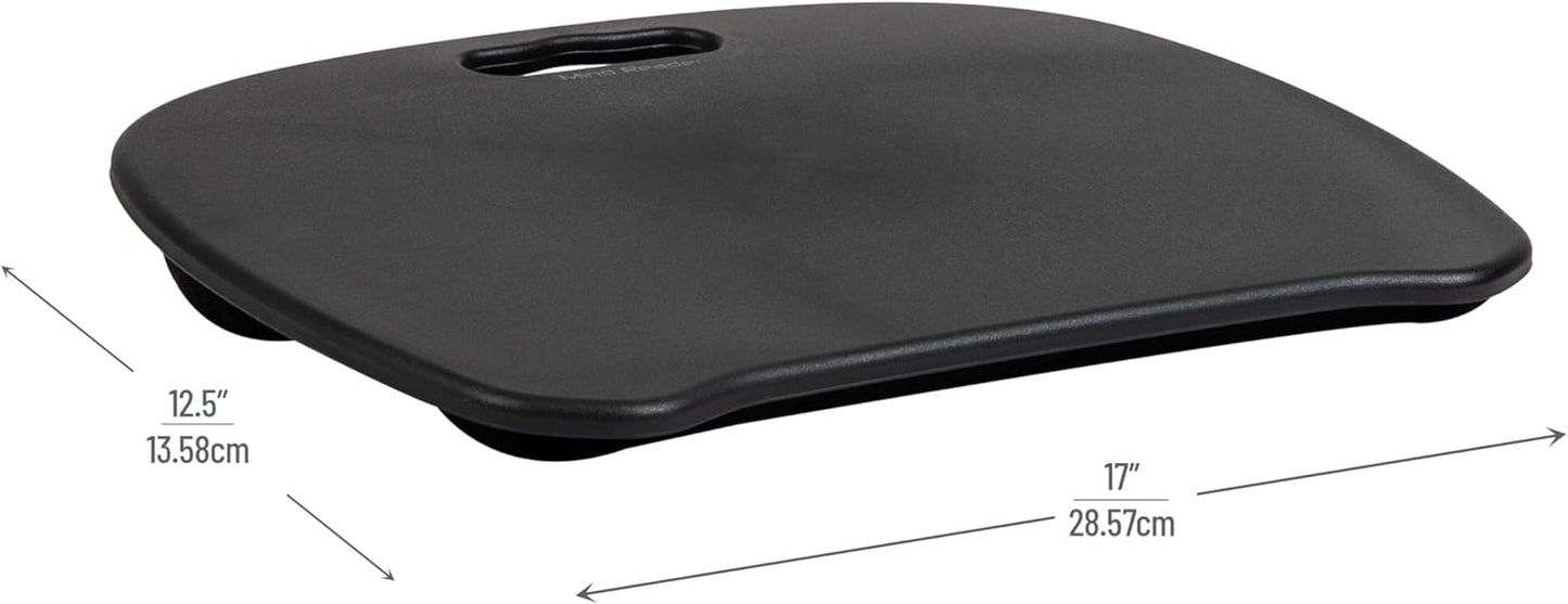 Tragbarer Laptop-Schreibtisch mit Kissen, Schwarz
