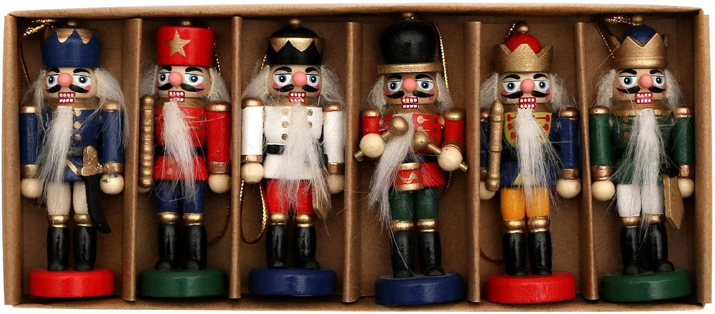 6-teiliges Nussknacker-Set, 8 cm