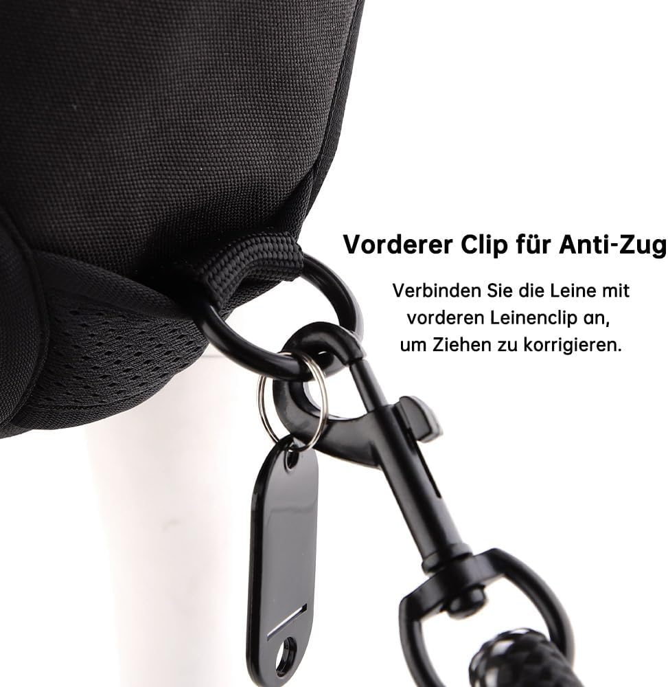 Hundegeschirr-Set inkl. Leine mit Reflexstreifen, M
