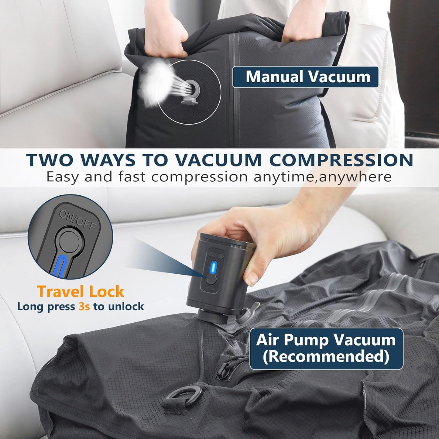 Vakuumbeutel mit Pumpe, 1PC+Pump
