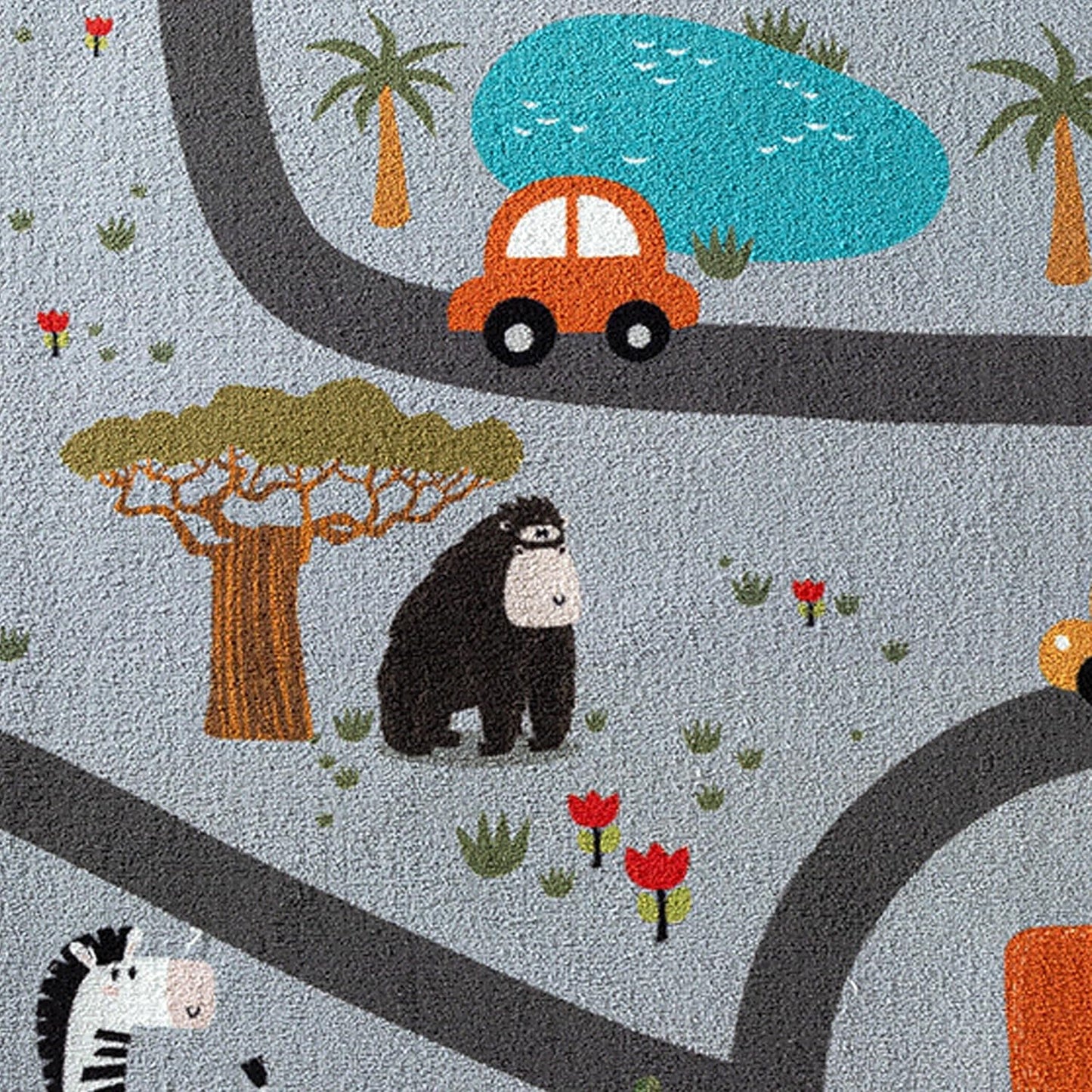 Spielteppich Safari, 120 x 160 cm (Rechteckig) Safari Grau